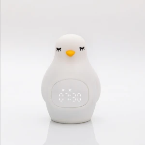 Creative Led Light Penguin Little Night Light Alarm Clock