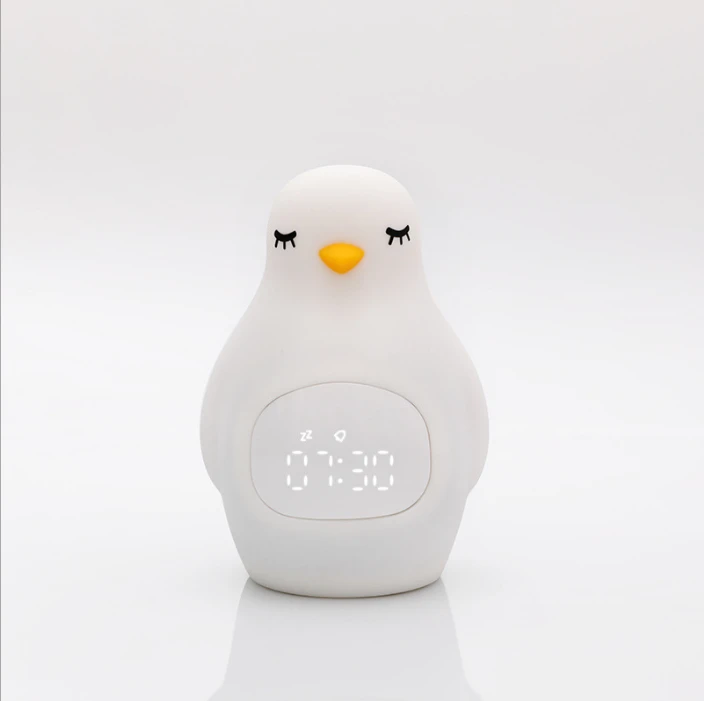 Creative Led Light Penguin Little Night Light Alarm Clock