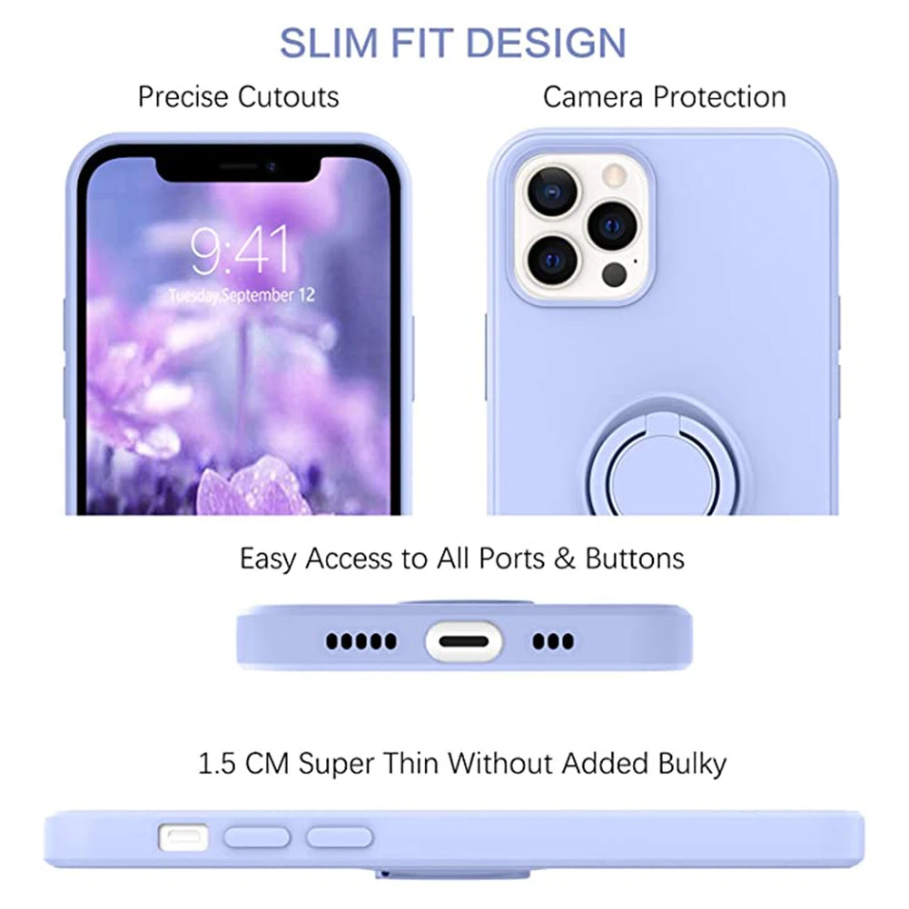 Buy Custom 360 Rotating Gel Rubber Ring Holder Phone Silicone Soft