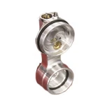custom cnc milling parts aluminum suspension shock reservoir cap for auto motorcycle shock absorber