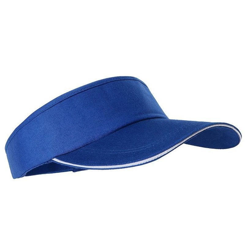 Custom embroidery logo 100% cotton adults outdoor sports summer Sun visor hat