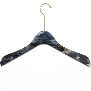 custom factory acrylic clothes hanger dress pants rack with colorful pattern