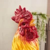 Custom garden decoration resin Rooster sculpture outdoor animal chicken statue