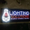 Custom hanging luminous electronicsigns LED advertising light boxes shop name board designs