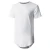 Import Custom Hip Hop Muscle Fit Long Tail Curved Hem white Cotton Printing blank men T shirt from China