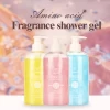 Custom label gentle moisturizing nourishing shower gel whitening fragrance luxury shower gel