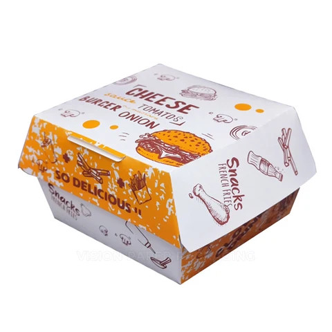 Buy Custom Logo Fast Food Takeaway French Fries Burger Packaging Box ...