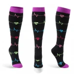 custom logo medical Elite football yoga Compression Socks nurse Women Athletic Socks knee high no slip socks