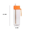 Custom logo water bottle plastic eco-friendly 25oz 25 oz clear juice jug coffee drinking tritan water bottle with straw