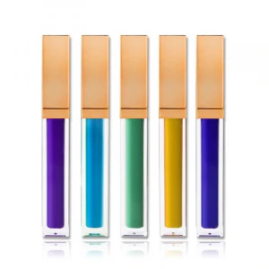Custom Made High Quality 10 Colors Eco Friendly Kissproof Lip Gloss Creamy Matte Liquid Lipstick With Logo Printed