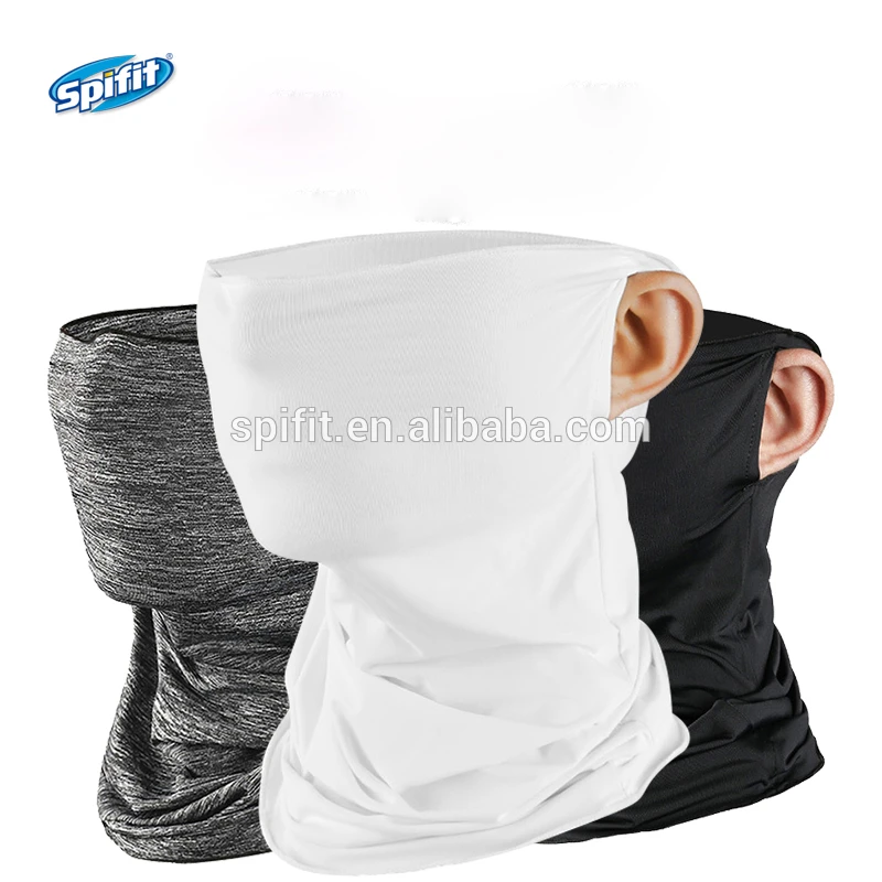 Custom wholesale cooling face cover layered neck gaiter cycling motorcycle cyclist balaclava bandana with filter for man woman