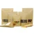 Import Custom Zipper Bag With Window Frosted Stand Up Food Kraft Paper Bag from China