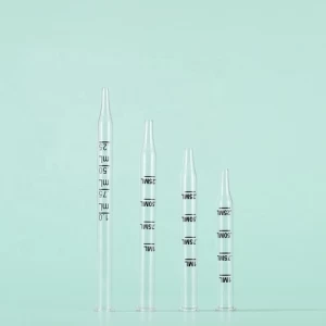 Customizable Experimental Straight-tip Glass Graduated Dropper 1ml  Graduated Glass Pipettes for Glass Bottles