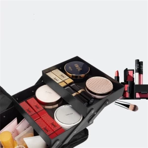 Customizable Logo Large Capacity Personalized Organizer Professional Cosmetic Makeup Bag