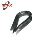 Customized Hot Dip Galvanized Wire Rope Thimble US Type Standard Heavy Duty Capel