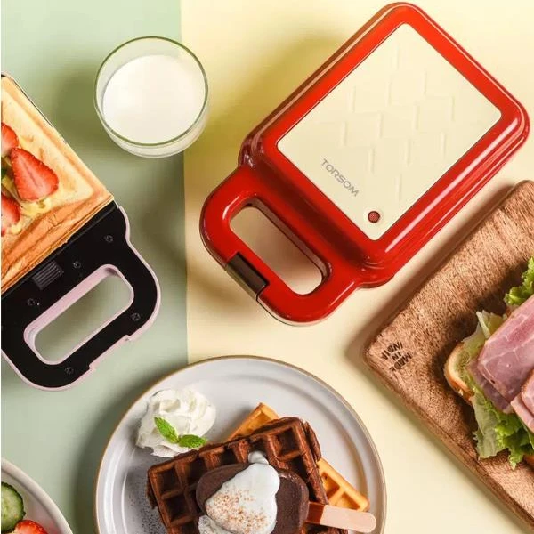 Customized Professional High Quality Portable Heat Electric Dual Toasting Machine Sandwich Maker Toaster  bubble waffle maker