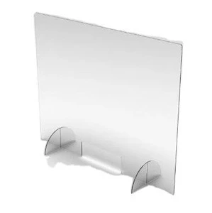 Customized size clear Acrylic Protective  safety Shields Sneeze Guard &amp; Shield  for counters