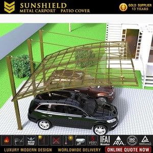 Customized Walkway Polycarbonate Canopy/ Outdoor Metal Car Port