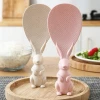 Cute Rabbit Design Eco-Friendly Plastic Dinner Spoon Rice Serving Spoon