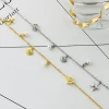 Damila fashion Jewelry  ocean starfish sea shell pearl 925 silver charm bracelets women  L475