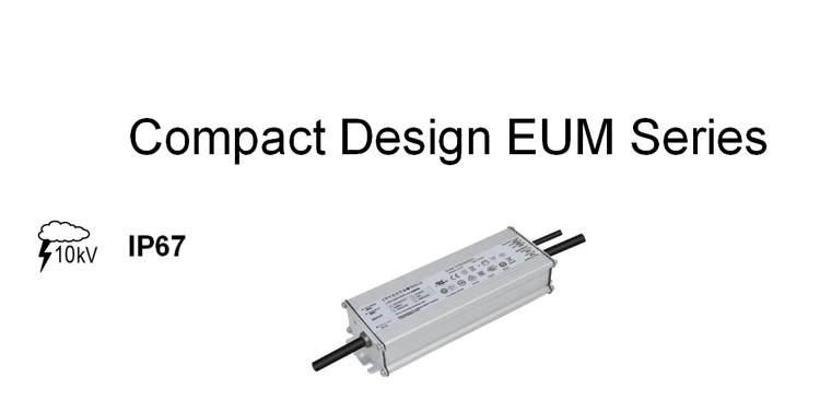 Dark Energy Isolated Driver LED 100W Constant Current Source EUM Series Inventronics LED Drivers