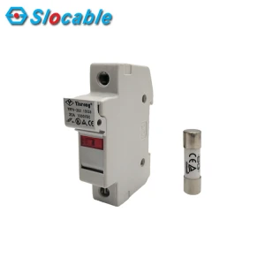 DC 1000V  Electric Fuse Holder Ceramic Fuse Switch Boxes with Lamp
