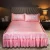 Import Decorative Jacquard Bed Skirt Ice Silk Cooling bedding set/ sleeping cover/bed sheet cover from China