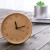 Import Desk Wooden Clock Solid wooden Clock Table Wooden Clock Round Shape from China
