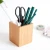 Import Desktop Cosmetic Organizer Pencil Storage Boxes Bins Bamboo Pen Holder Office Stationery Storage Box bamboo box from China
