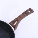 die cast induction bottom marble granite stoned frying pan / kitchen pan