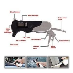 DIHAO digital-Tire 9 in 1 Multi-function Digital Car Tire Pressure Includes Tire Gauge, Glass-breaker, Seat-belt cutter