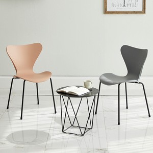 Dining Chair Design Stackable Black Nordic Cheap Indoor Home Furniture Metal Plastic Room Modern Restaurant Dining Chair