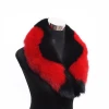 direct factory price oversized dyed customised color fox fur collar in animal fur for clothing