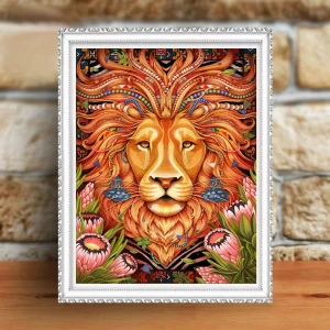 DIY 5D Diamond Painting lion Cross Stitch Diamond Mosaic Full Embroidery Animals Picture Rhinestones Handmade Art Home Decor