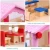 Import DIY Small Wooden Simulation Furniture  Pink Two-Layer Villa toys children 2020  toys for girls and boys from China