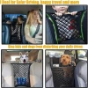 Dog Car Net Pet Barrier with Auto Safety Mesh Organizer Bag Baby Stretchable Storage Vehicle Barriers