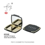 Double colors new design luxury empty compact powder case