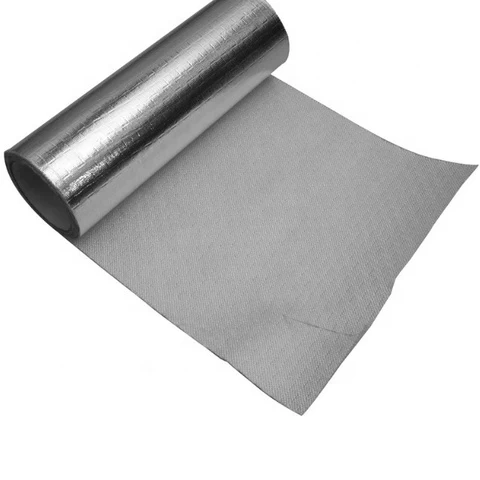 Double sides coated Aluminum foil fiberglass Fabric heat resistant material from direct factory