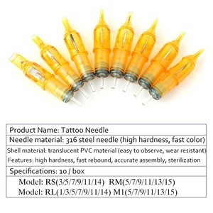 Dropshipping Tattoo Needle RM Eyebrow Needle Tattoo Gun Supplies Disposable Semi-Permanent Makeup Tattoo Cartridge Needle