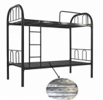 Dubai Qatar Factory direct sell school dormitory beds bedroom furniture double bed metal beds