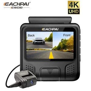 EACHPAI E100 4K Dash Cam WiFi GPS Car Dashboard Camera Recorder Dual Channel 3.0&quot; Night Vision Car Black Box