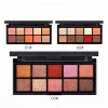 Earth color nude color pearlescent matte is not blooming easily Ten-color mineral eye shadow