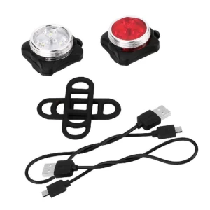 Easy To Install Rechargeable Bike Light Powerful Front and Back Lights Bicycle Accessories for Night Riding Headlight