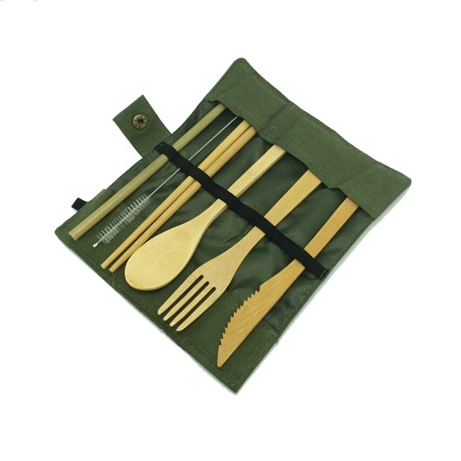 ECO eco-friendly bamboo and wood tableware can be reused, organic childrens tableware set custom trademark.