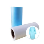 Eco-friendly hygiene breathable disposable medical gown laminated spunbond nonwoven fabric rolls