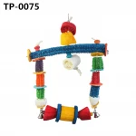 Eco-friendly Pet Conure Cockatiel Parakeet Chewing Toy Parrot Bird Bites Swing Loofah Vine Balls Pet Cages Hang Toys