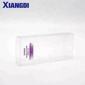 Eco-friendly Transparent Plastic Printing Folding PET box Clear PVC box in Packaging boxes custom logo for cosmetic