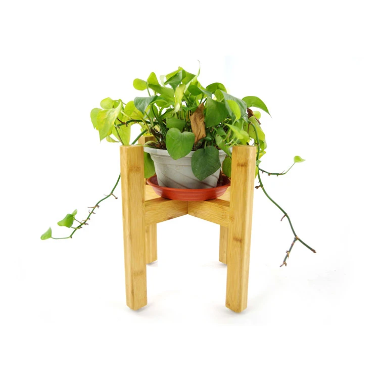 Eco-friendly Wooden bamboo Plant Stand Flower Display Rack