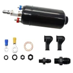 Electric Fuel Pump 300LPH  High Flow 12V 13.5V 0580254044 E85 AN10 FOR External Universal INLINE Inlet / AN6 Outlet 99362010480