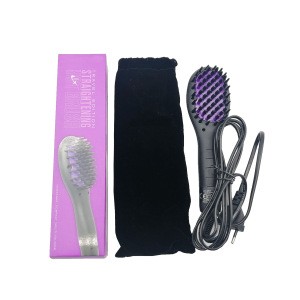 Electric Hair Brush  Home Use Taiwan Hair Straightener for Men Hot Brush Travel Use Electric Hair Straightener Mini Hot Brush